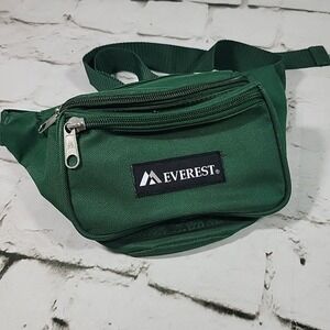 Everest Signature Waist Pack Forest Green Hip Bum Bag Hiking Fanny Pack OSFA
